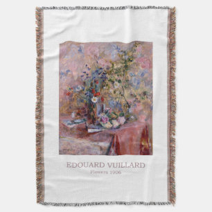 Flowers 1906 by Edouard Vuillard Throw Blanket
