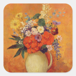 Flowers, 1910 square sticker