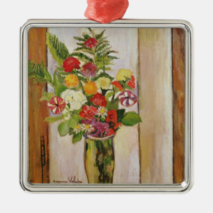 Flowers, 1929 metal ornament