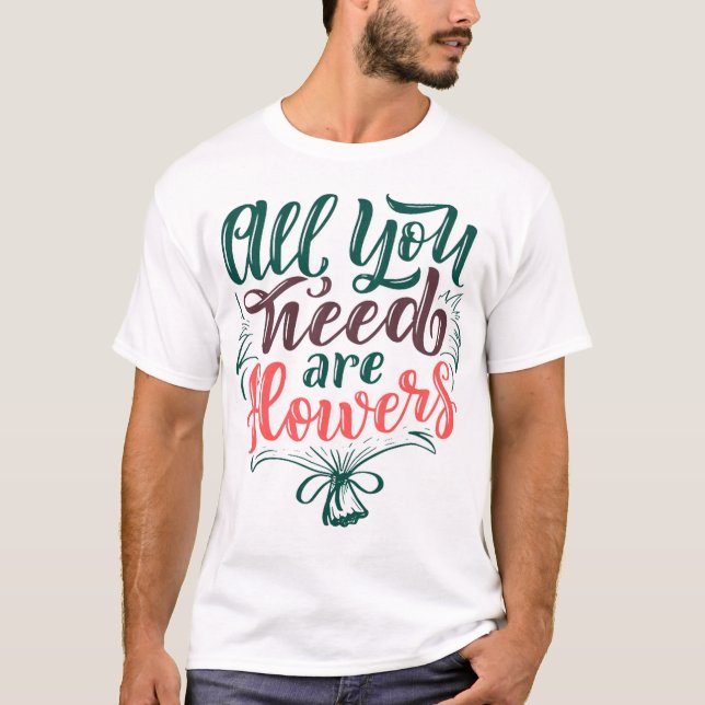 flowers  1 T-Shirt (Front)