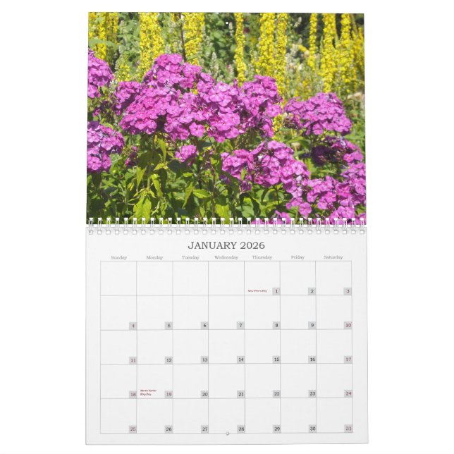 Flowers 2012 calendar (Jan 2026)