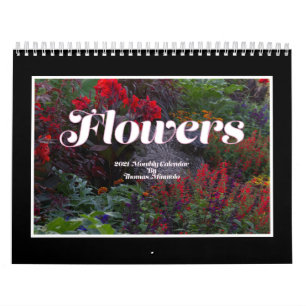 Flowers 2021 Monthly Calendar