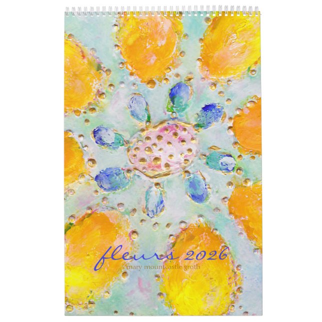 Flowers 2026 Vertical Calendar (Cover)