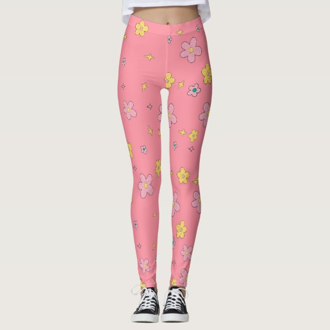 flowers 2 leggings (Front)