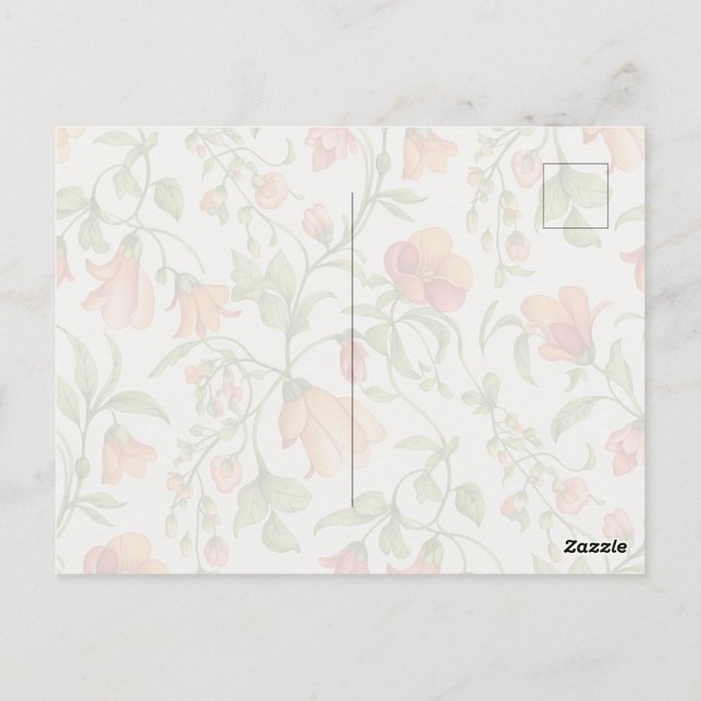 Flowers 2 postcard (Back)