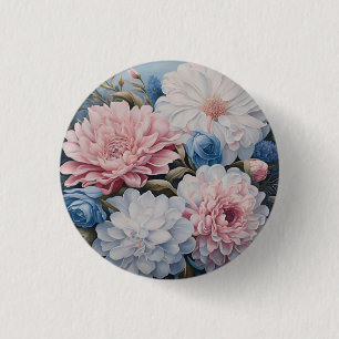 Flowers 3 Cm Round Badge