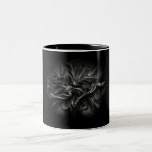 Flowers 67 BW Two-Tone Coffee Mug