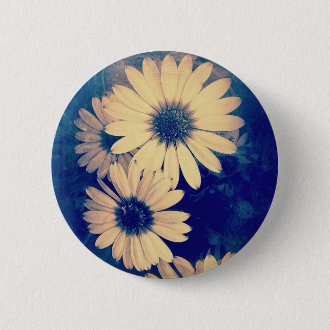 Flowers 6 Cm Round Badge (Front)