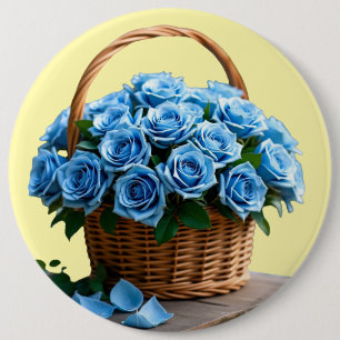 Flowers  6 cm round badge