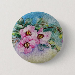Flowers 6 Cm Round Badge