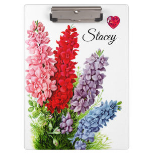 Flowers 6 Personalised Clipboard