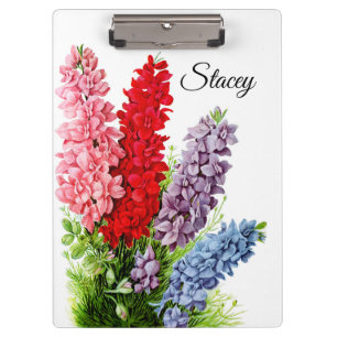 Flowers 6 Personalised Clipboard