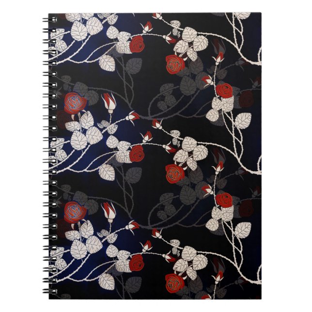 Flowers 841 Notebook (80 Pages B&W) (Front)