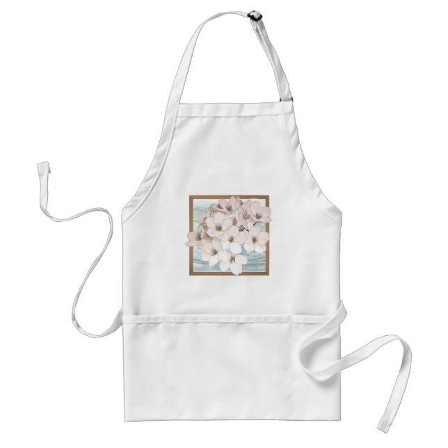 Flowers Abounding on a  Apron (Front)