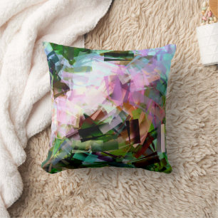 FLOWERS ABSTRACT CUSHION