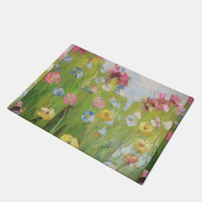 Flowers Abstract Doormat (Angled)