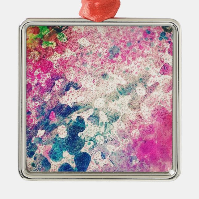 Flowers Abstract Metal Tree Decoration (Front)