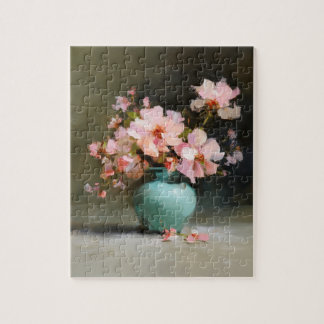 Flowers After Dusk | Painterly Floral Jigsaw Puzzl Puzzle