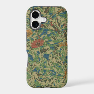 Flowers against leaf camouflage pattern