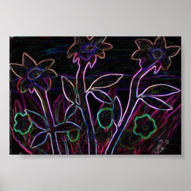 Flowers Aglow Poster (Front)