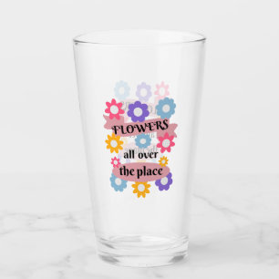 Flowers all over the place glass