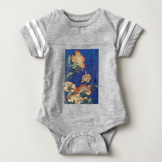Flowers and a Bird Baby Bodysuit