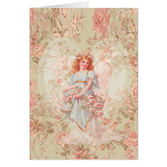 Flowers and Angel Vintage Collage (Front)