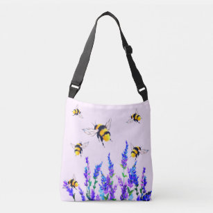 Flowers and Bees Crossbody Bag Spring
