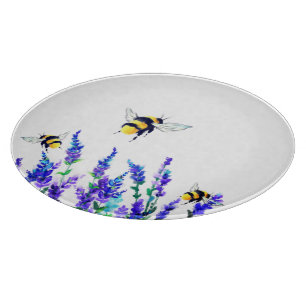 Flowers and Bees Cutting Board