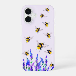 Flowers and Bees iPhone Case