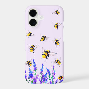Flowers and Bees iPhone Case