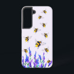 Flowers and Bees Samsung Galaxy Case<br><div class="desc">Samsung Galaxy Cases with Beautiful Spring Flowers and Bees Flying - Drawing Nature Sweet Honey Bee - or Choose / Add Your Favourite Text / Colour - Make Your Unique Samsung or iPhone Cases Gift - Resize and move or remove and add elements / image with Customisation tool ! -...</div>