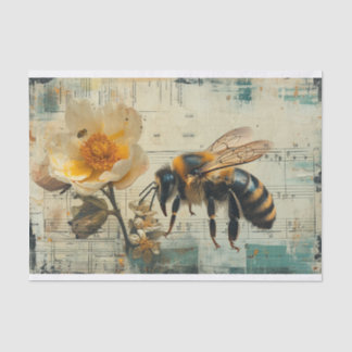 Flowers and Bees  Tissue Paper