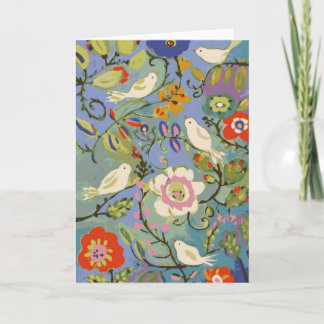 Flowers and Birds Greeting Cards