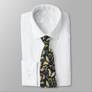 Flowers and Butterflies Abstract Pattern Tie