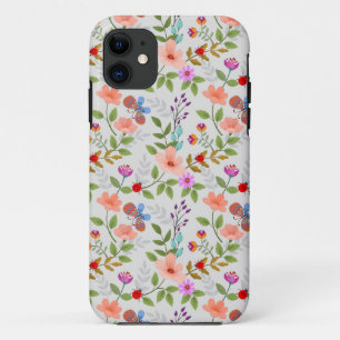 Flowers And Butterflies iPhone 11 Case