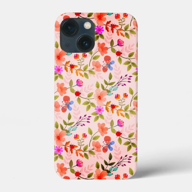 Flowers And Butterflies Case-Mate Samsung Galaxy C Case-Mate iPhone Case (Back)
