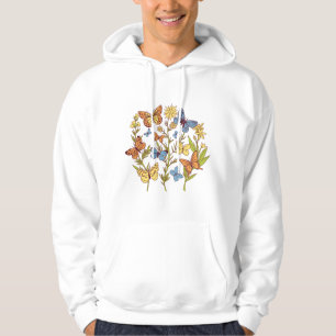 Flowers and Butterflies Hoodie