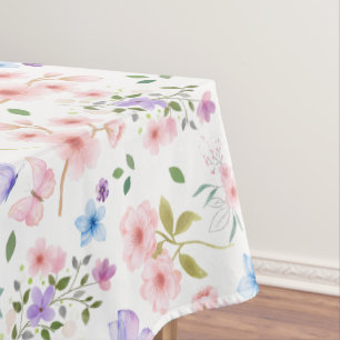 Flowers and Butterflies Tablecloth