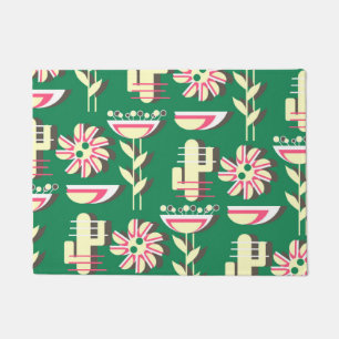 Flowers and cacti doormat