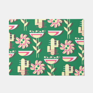 Flowers and cacti doormat