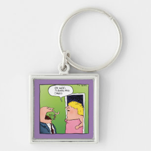 Flowers and Candy Romantic Cartoon Key Ring