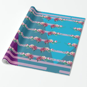 Flowers and colours Wrapping Paper