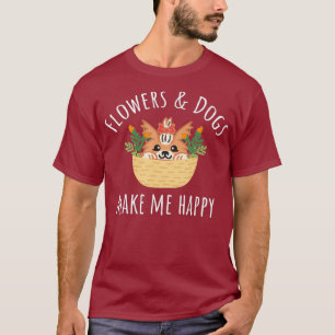 Flowers and Dogs Florist T-Shirt