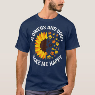 Flowers and Dogs Florist T-Shirt