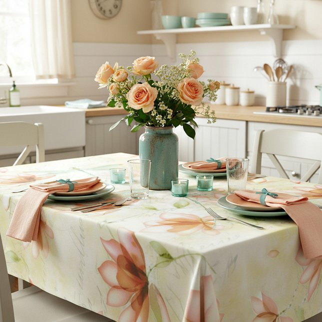 Flowers and dragonfly tablecloth (Creator Uploaded)