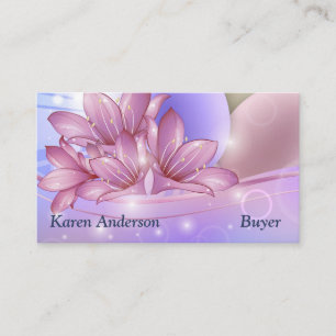 Flowers and eggs on a colourful pastel background business card