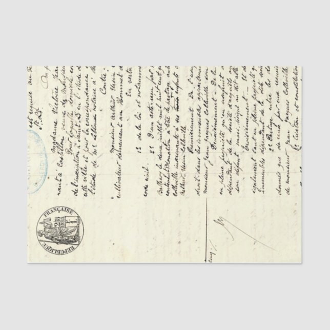 Flowers and Ephemera Design Series #1 Tissue Paper (Front)