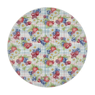 Flowers and Fruits Cutting Board