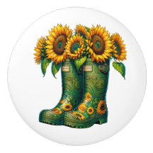Flowers and Garden Boots
